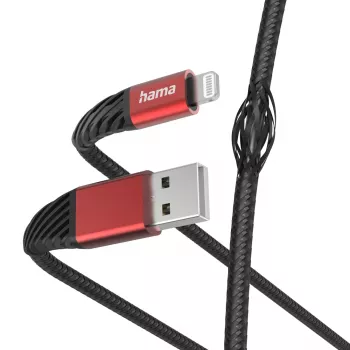 Hama Extreme Lightning to USB A kabelis 1,5 m 2,4 A
