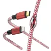 Hama atstarojošais kabelis 1,5 m, sarkans, Lightning - USB C, 3 A