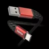 Hama Extreme USB kabelis USB 2.0 1.5 m USB A USB C melns, sarkans