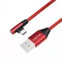 USB kabelis LogiLink CU0146 USB 2.0 1 m USB A USB C sarkans