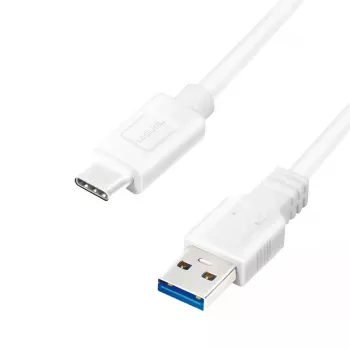 USB kabelis LogiLink CU0177 USB 3.2 Gen 2 3m USB A USB C Balts
