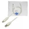 USB kabelis LogiLink CU0160 USB 2.0 1 m USB-C uz USB-B balts
