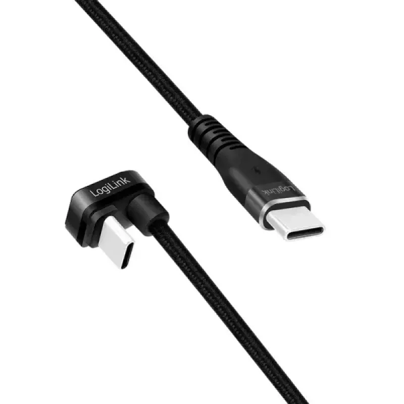 LogiLink CU0191 USB kabelis USB 2.0 2 m USB C Melns