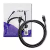 USB kabelis Qoltec 52352 2,5 m USB 3.2 Gen 1 USB C melns
