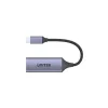 UNITEK U1323A USB 3.2 Gen 1 Type-C centrmezgls 5000 Mbit/s melns