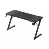 Ergonomisks spēļu galds huzaro Hero 3.3 Melns — taisna taisnstūra galvirsma 1400x600 mm, 740 mm augstums, 15 mm biezums