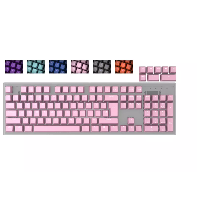 tastatūra cap GENESIS LEAD 300 Universal ABS Pink 122g
