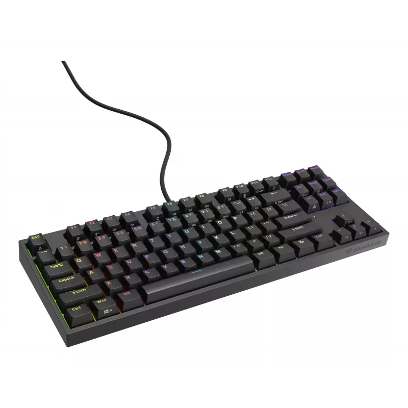 GENESIS Thor 404 TKL tastatūra Spēlēm USB QWERTY US International Melna