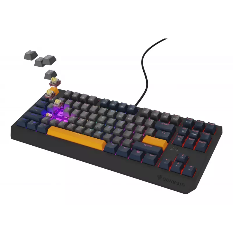 GENESIS Thor 230 TKL tastatūra Gaming USB QWERTY angļu zila