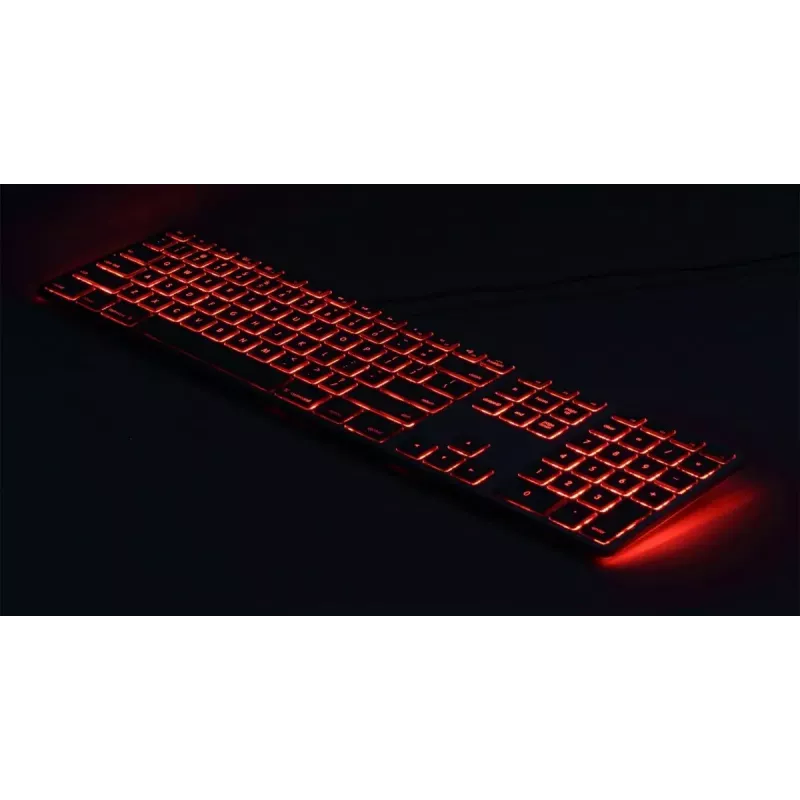 Tastatūra Matias FK318LB-UK RGB fona apgaismojums Mac Space Gray — bez ciparu bloka, UK izkārtojums
