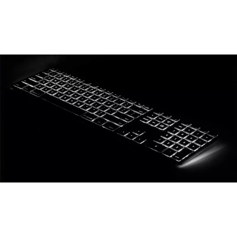 Tastatūra Matias FK318LB-UK RGB fona apgaismojums Mac Space Gray — bez ciparu bloka, UK izkārtojums