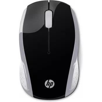HP Wireless pele 200 (Pike Silver), piemērota abām rokām, optiskā, RF bezvadu, 1000 DPI, sudraba