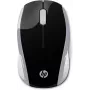 HP Wireless pele 200 (Pike Silver), piemērota abām rokām, optiskā, RF bezvadu, 1000 DPI, sudraba