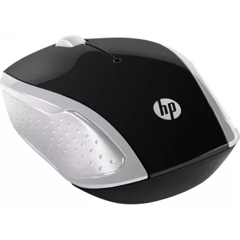 HP Wireless pele 200 (Pike Silver), piemērota abām rokām, optiskā, RF bezvadu, 1000 DPI, sudraba