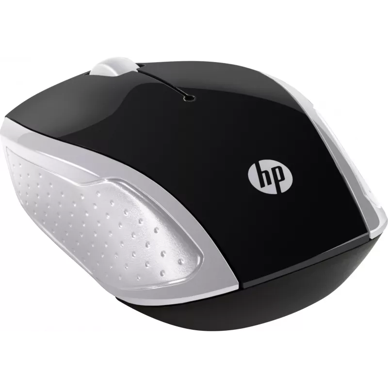 HP Wireless pele 200 (Pike Silver), piemērota abām rokām, optiskā, RF bezvadu, 1000 DPI, sudraba