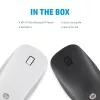 HP 410 plāns Silver Bluetooth pele, piemērota abām rokām, Bluetooth, 2000 DPI, sudraba