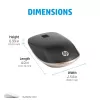 HP 410 plāns Silver Bluetooth pele, piemērota abām rokām, Bluetooth, 2000 DPI, sudraba