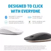 HP 410 plāns Silver Bluetooth pele, piemērota abām rokām, Bluetooth, 2000 DPI, sudraba