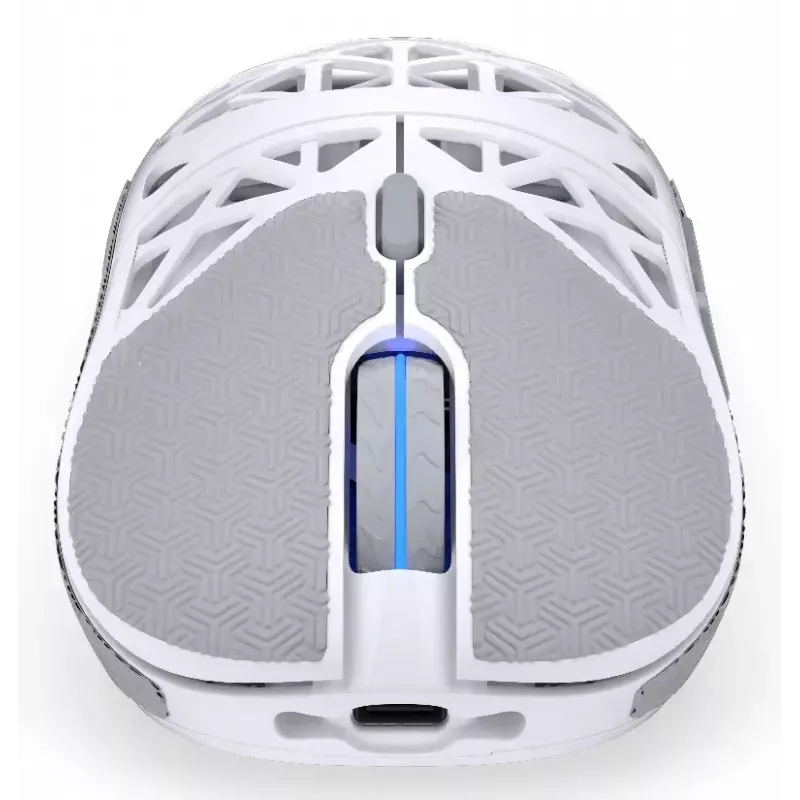 Bezvadu spēļu pele ENDORFY LIV Onyx balta — Bluetooth/2,4 GHz, 12000 DPI, piemērota abām rokām, aRGB apgaismojums, 6 pogas, USB-A/USB-C kabelis