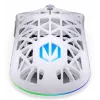 Bezvadu spēļu pele ENDORFY LIV Onyx balta — Bluetooth/2,4 GHz, 12000 DPI, piemērota abām rokām, aRGB apgaismojums, 6 pogas, USB-A/USB-C kabelis