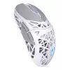 Bezvadu spēļu pele ENDORFY LIV Onyx balta — Bluetooth/2,4 GHz, 12000 DPI, piemērota abām rokām, aRGB apgaismojums, 6 pogas, USB-A/USB-C kabelis
