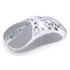 Bezvadu spēļu pele ENDORFY LIV Onyx balta — Bluetooth/2,4 GHz, 12000 DPI, piemērota abām rokām, aRGB apgaismojums, 6 pogas, USB-A/USB-C kabelis