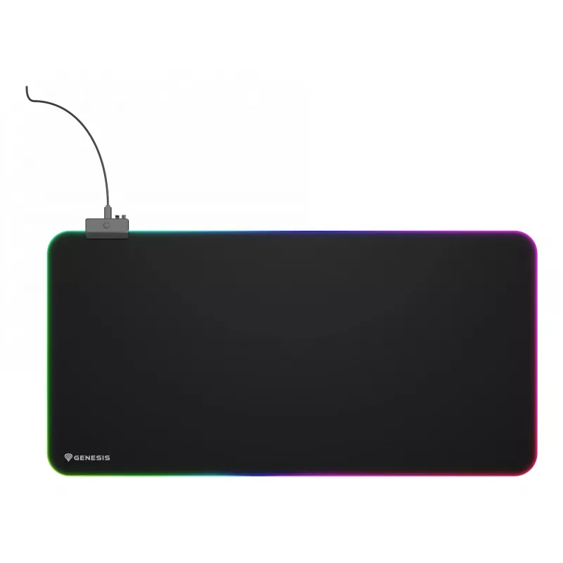 GENESIS Boron 500 XXL RGB spēļu peļu paliktnis Melns