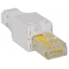 Intellinet RJ45 modulārais spraudnis, bezinstrumentu savienotājs, Cat5/5e/6, 22-26 AWG viendzīslu un daudzdzīslu UTP kabeļiem