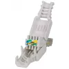 Intellinet RJ45 modulārais spraudnis, bezinstrumentu savienotājs, Cat5/5e/6, 22-26 AWG viendzīslu un daudzdzīslu UTP kabeļiem