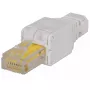 Intellinet RJ45 modulārais spraudnis, bezinstrumentu savienotājs, Cat5/5e/6, 22-26 AWG viendzīslu un daudzdzīslu UTP kabeļiem