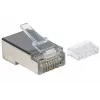 Intellinet RJ45 Modular Plugs Pro Line, Cat6, STP, 3-zaru, cietiem un vijumvadiem, 50 µ zelta pārklājuma kontakti, 90 gab. iepakojumā
