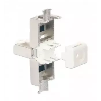 Intellinet Cat6a 10G ekranēts bezinstrumenta RJ45 modulārais spraudnis STP ar zeltītiem kontaktiem
