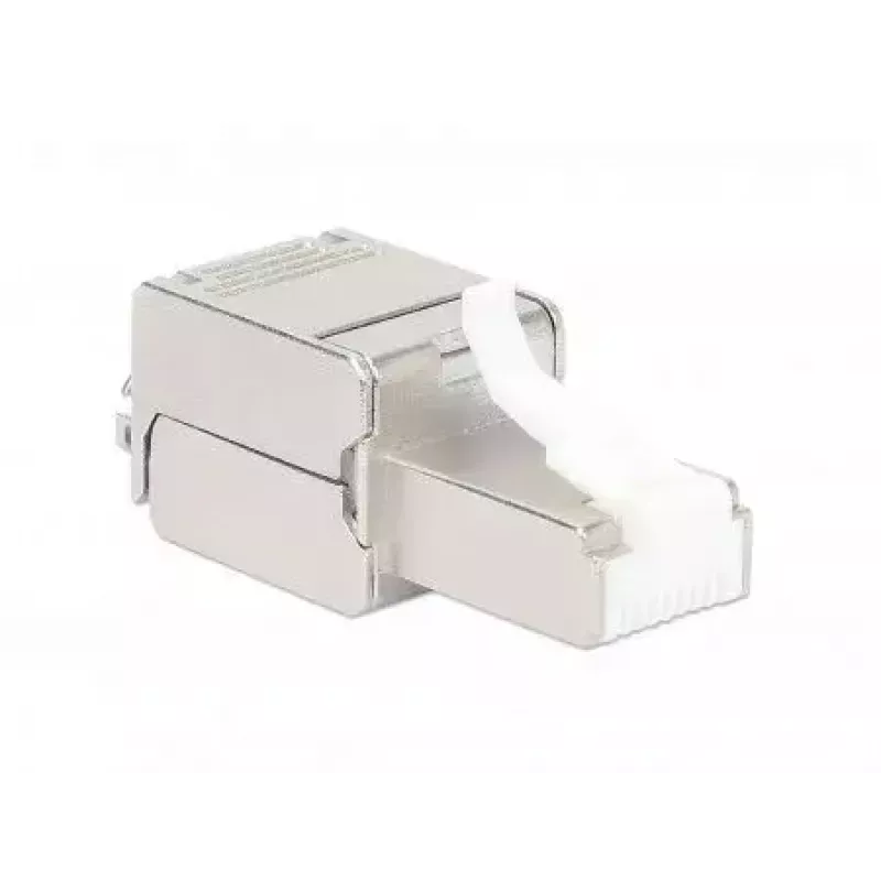 Intellinet Cat6a 10G ekranēts bezinstrumenta RJ45 modulārais spraudnis STP ar zeltītiem kontaktiem