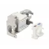 Intellinet Cat8.1 40G ekranētais bezinstrumentu Keystone savienotājs RJ-45 sudraba krāsā