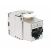 Intellinet Cat8.1 40G ekranētais bezinstrumentu Keystone savienotājs RJ-45 sudraba krāsā