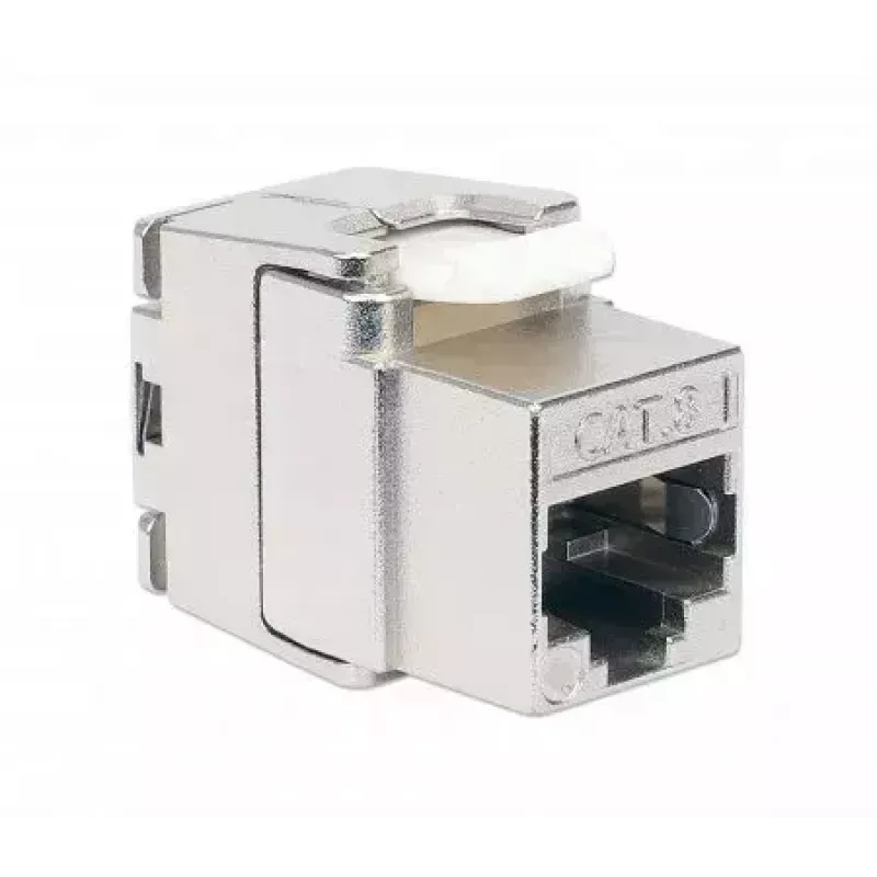 Intellinet Cat8.1 40G ekranētais bezinstrumentu Keystone savienotājs RJ-45 sudraba krāsā