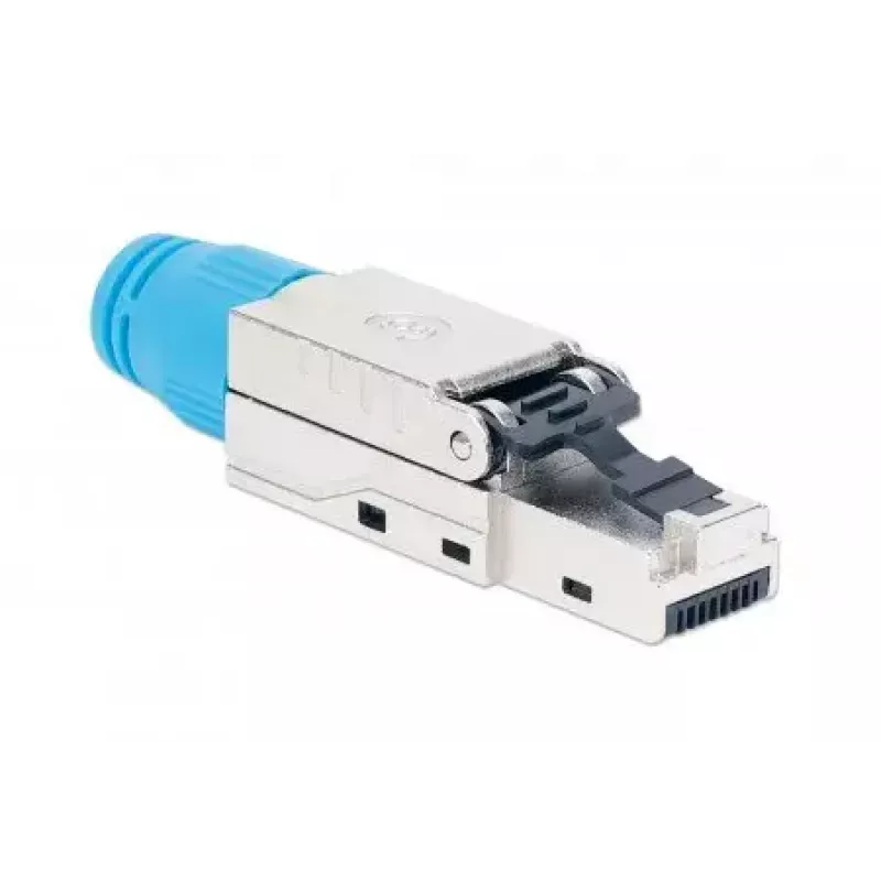 Intellinet Cat8.1 40G Shielded Toolless RJ45 Modular Plug Blue Male