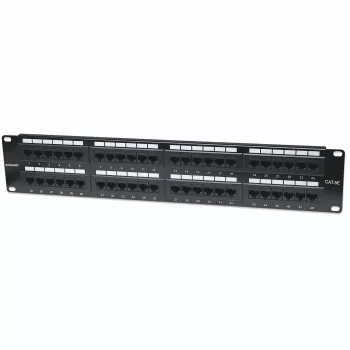 Intellinet ielāpu panelis, Cat5e, UTP, 48 portu, 2U, melns