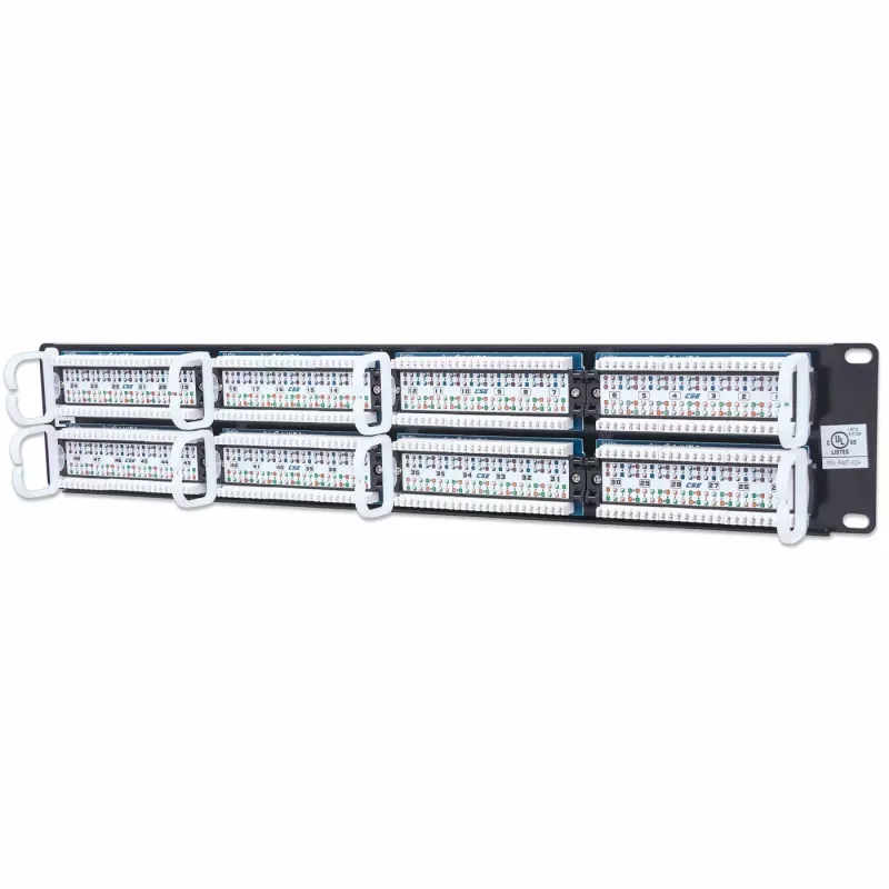 Intellinet ielāpu panelis, Cat5e, UTP, 48 portu, 2U, melns