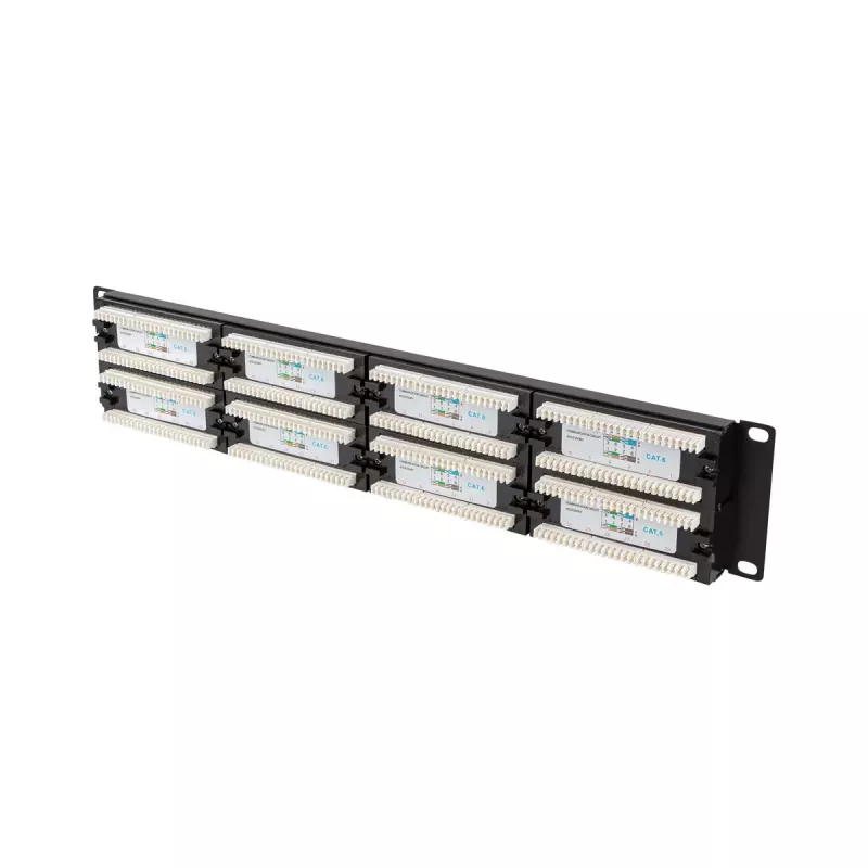Plaukta piederums Lanberg PPU6-2048-B 19 collas 2U 48 porti