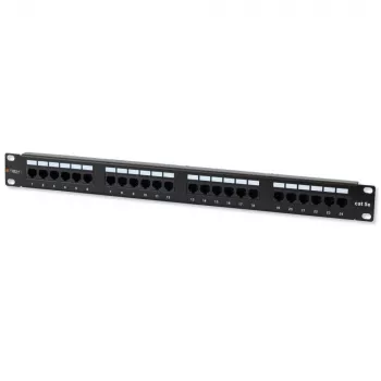 Techly Patch Panel UTP 24 Porti RJ45 Cat.5E I-PP 24-RU-C5ET, IEEE 802.3, IEEE 802.3ab, IEEE 802.3u, 10/100/1000Base-T(X), Fast Ethernet, Gigabit Ethernet, 1000 Mbit/s, RJ-45, Zelts