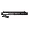Techly Modular Patch Panel 24 Places UTP with Removable Modules 1 Unit Melns