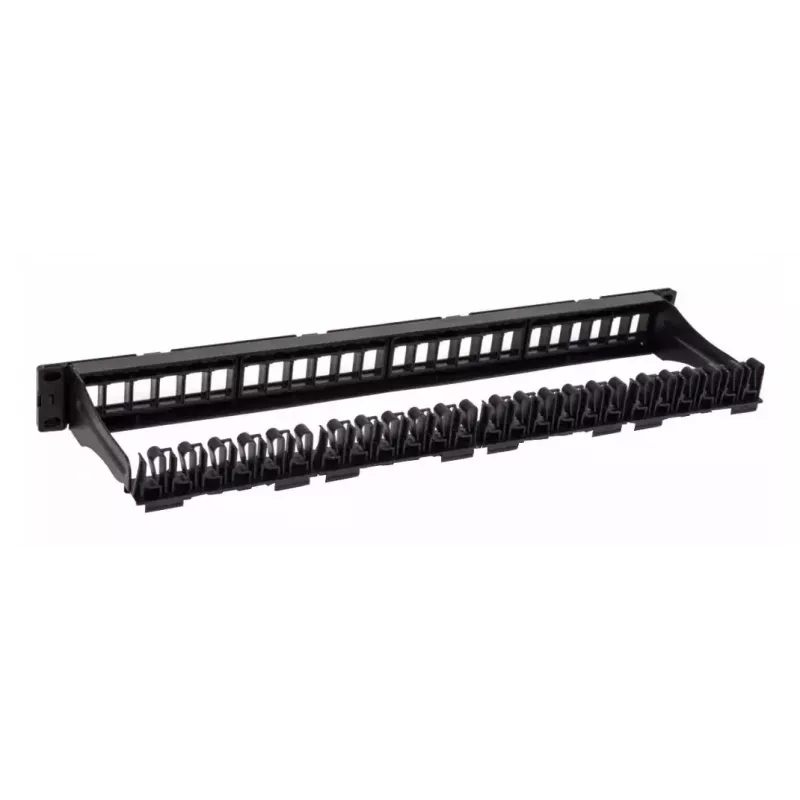 Techly Modular Patch Panel 24 Places UTP with Removable Modules 1 Unit Melns