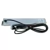 Techly I-CASE STRIP-16SH strāvas sadales iekārta (PDU) 6 maiņstrāvas kontaktligzdas 1.5U Melns, Sudraba