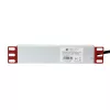 Techly Universal strāvas sloksnes plaukts 10 collu 4 rozetes Schuko spraudnis melns sudraba 1U