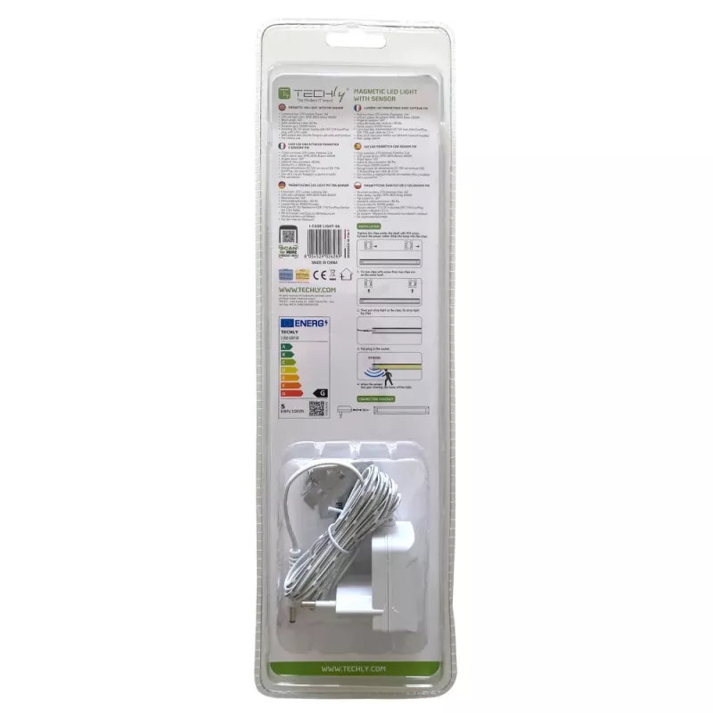 LED sistēmas gaismeklis Techly I-CASE LIGHT-06 Balts Alumīnijs 100-240V