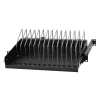 Rack shelf Techly I-CABINET-TRAY14BK Melns 4U 19 inch