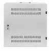 Intellinet Low-Profile 19 collu sienas skapis ar 4U horizontālajām un 2U vertikālajām sliedēm, plāns, vietu taupošs korpuss ar tikai 170 mm dziļumu, ideāli piemērots AV, multivides un novērošanas lietojumiem, samontēts, pelēks RAL 7035