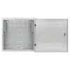 Intellinet Low-Profile 19 collu sienas skapis ar 4U horizontālajām un 2U vertikālajām sliedēm, plāns, vietu taupošs korpuss ar tikai 170 mm dziļumu, ideāli piemērots AV, multivides un novērošanas lietojumiem, samontēts, pelēks RAL 7035