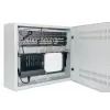 Intellinet Low-Profile 19 collu sienas skapis ar 4U horizontālajām un 2U vertikālajām sliedēm, plāns, vietu taupošs korpuss ar tikai 170 mm dziļumu, ideāli piemērots AV, multivides un novērošanas lietojumiem, samontēts, pelēks RAL 7035